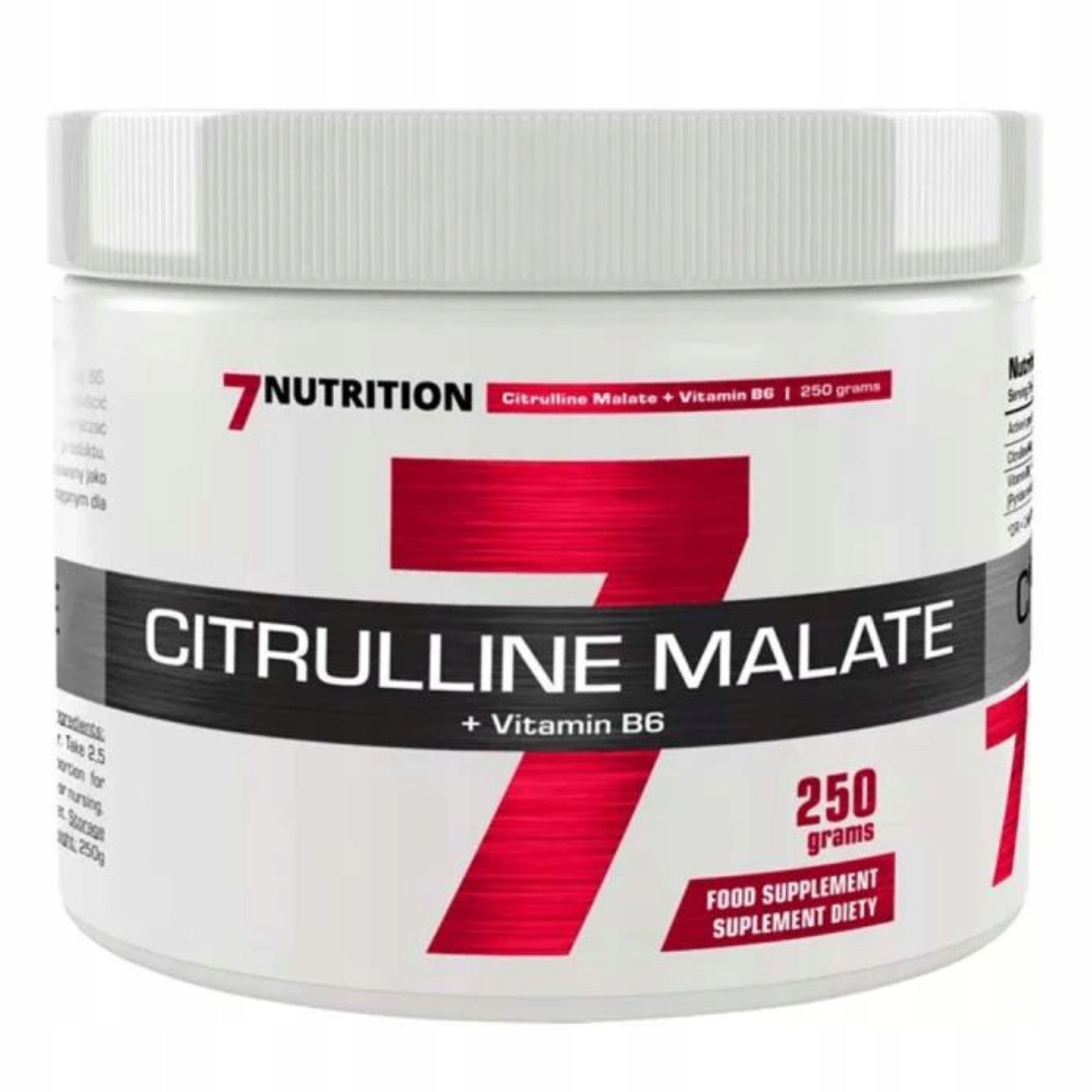 7NUTRITION Citrulline Malate CITRULLINE REGENERATION MASS STRENGTH LIBIDO ERECTION