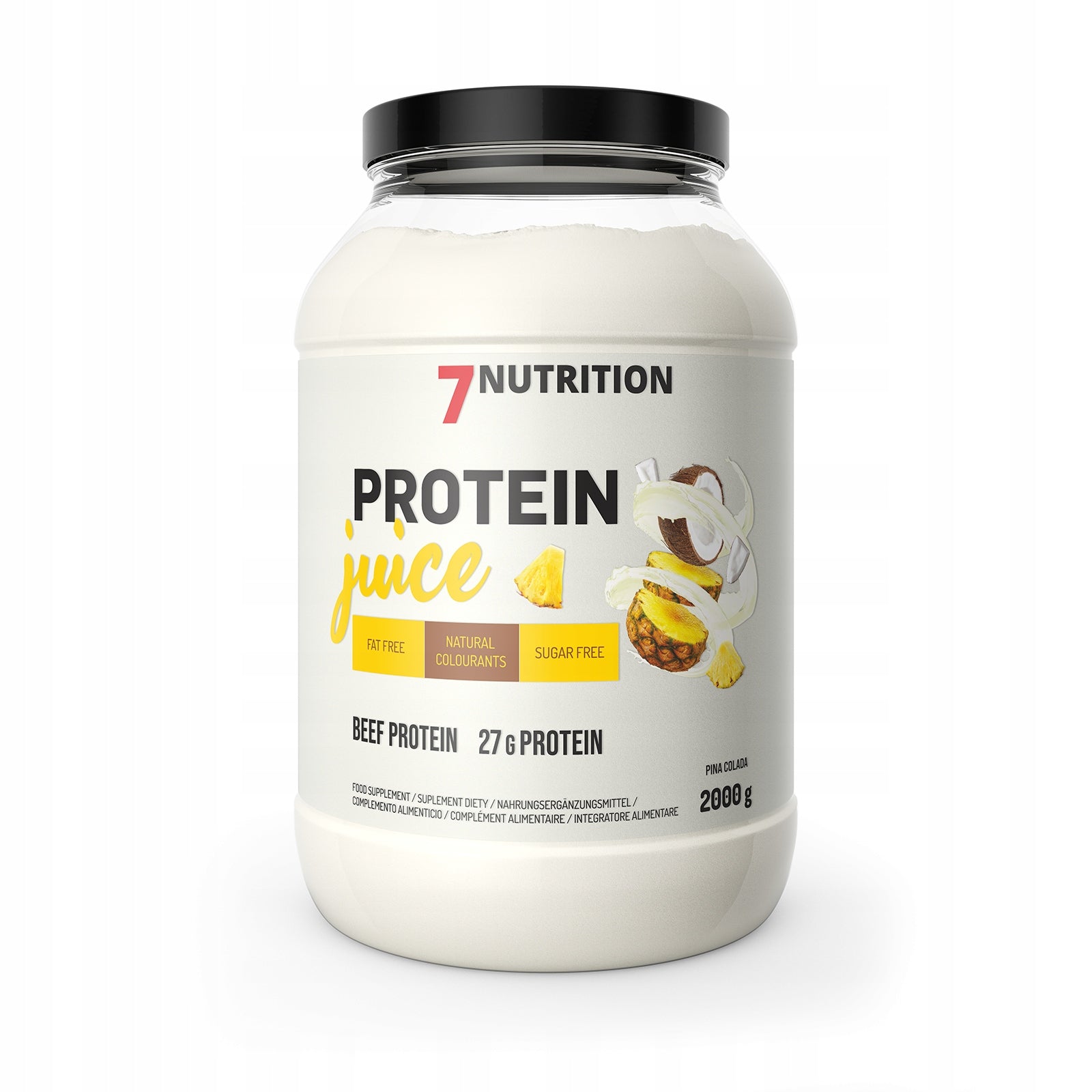 7NUTRITION PROTEIN JUICE BEEF 2000G PINA COLADA BEEF PROTEIN CONDITIONER Packaging status original