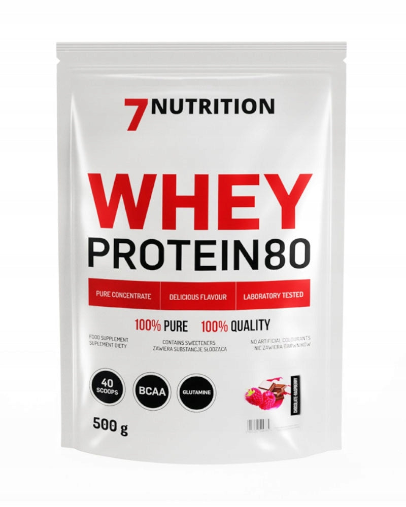7NUTRITION WHEY PROTEIN 80 500G PROTEIN CONCENTRATE PROTEIN STRENGTH EAN (GTIN) 5907222544594