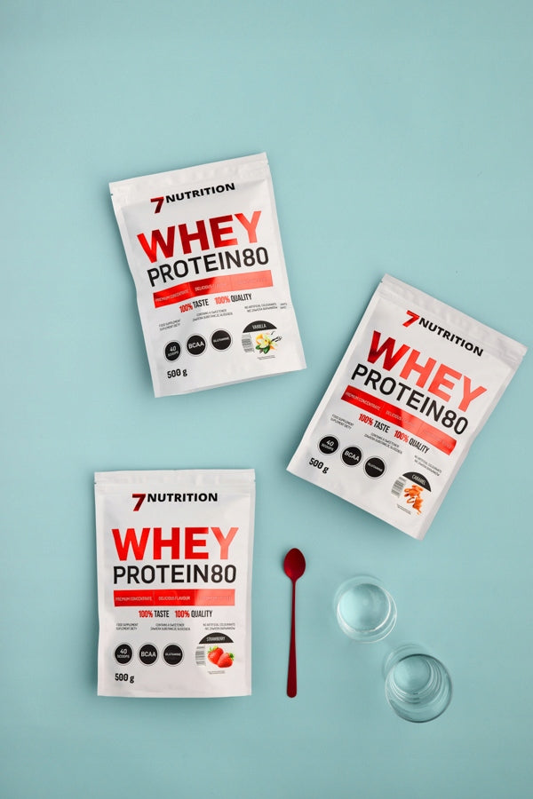 7NUTRITION WHEY PROTEIN 80 500G WPC PROTEIN WHEY CONCENTRATE MUSCLE Expiration date at least six months from the date of purchase