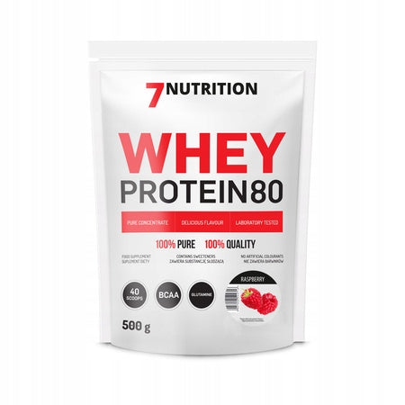 7NUTRITION WHEY PROTEIN 80 500G WPC PROTEIN WHEY CONCENTRATE MUSCLE