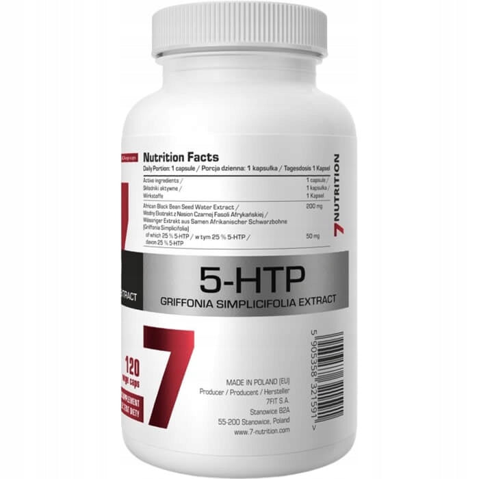 7Nutrition 5-HTP 120 vegan capsules Packaging status original