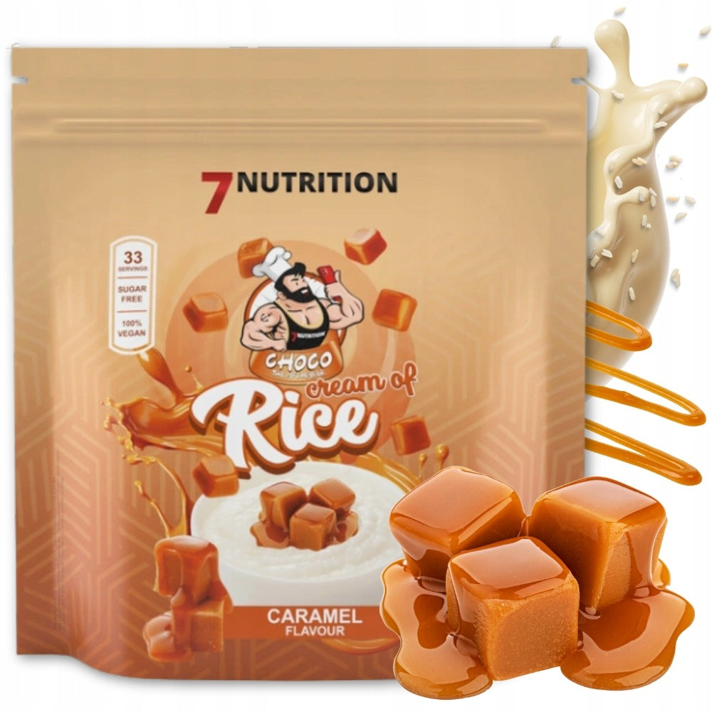 7Nutrition CREAM OF RICE Caramel Rice Stick Sugar & Gluten FREE 1kg