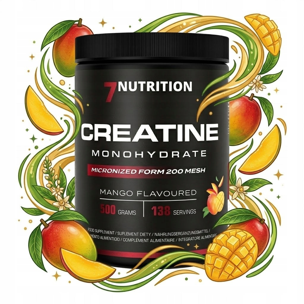 7Nutrition Creatine Mango Monohydrate 500 g Strength Increased Strength