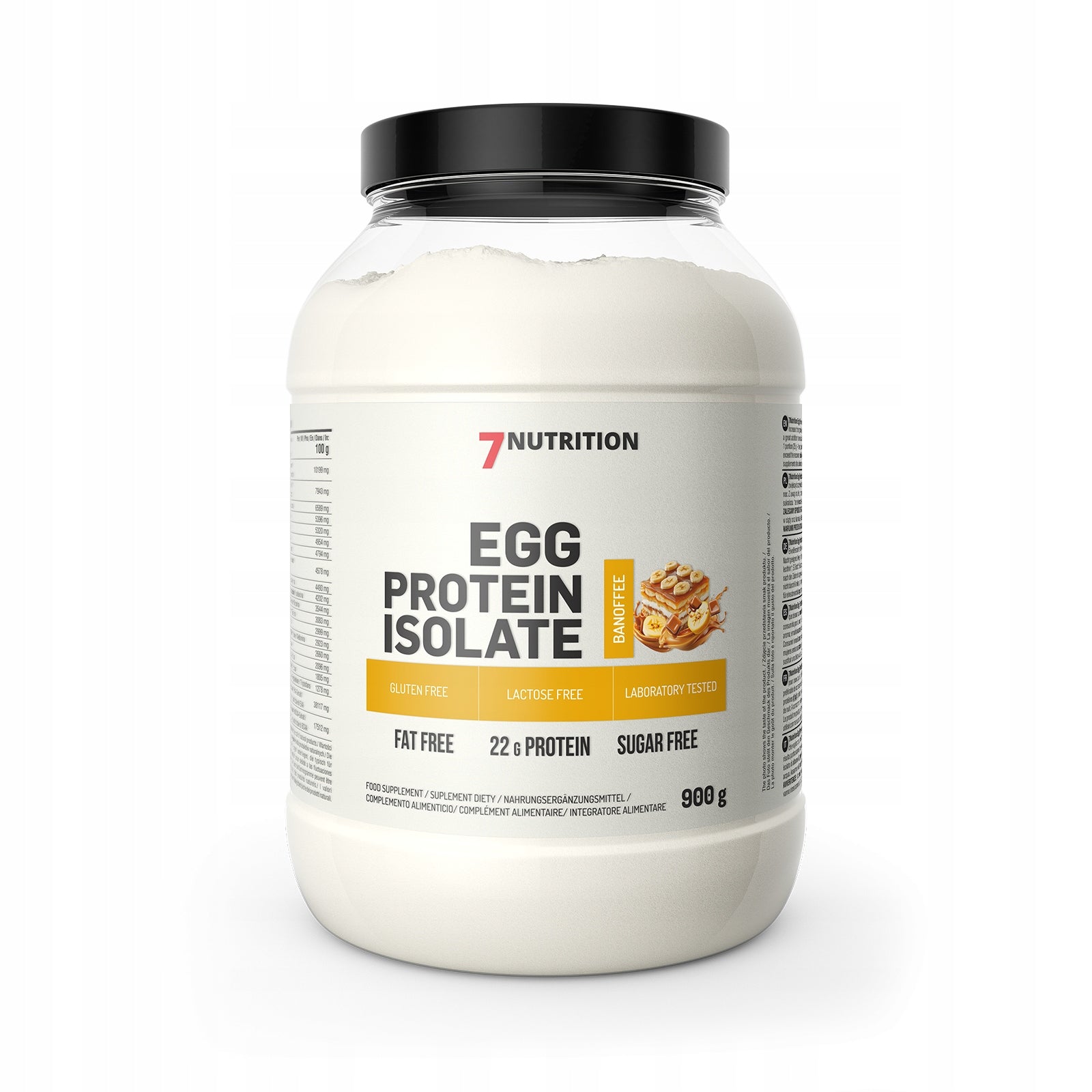 7Nutrition EGG Protein 900 g Banoffee CHICKEN PROTEIN EGG ISOLATE Packaging status original