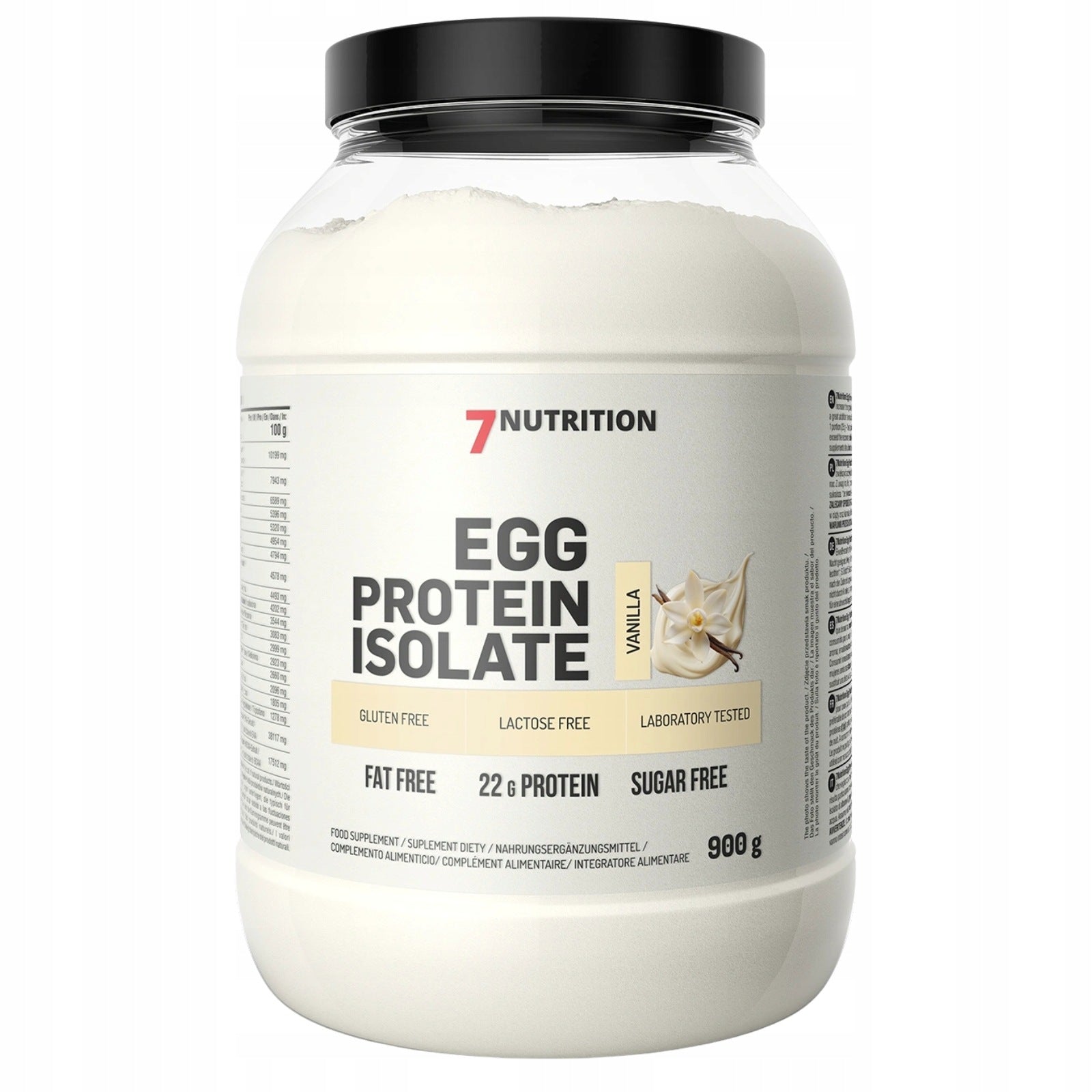 7Nutrition EGG Protein 900 g Vanilla EGG PROTEIN CHICKEN Protein Conditioner Packaging status original