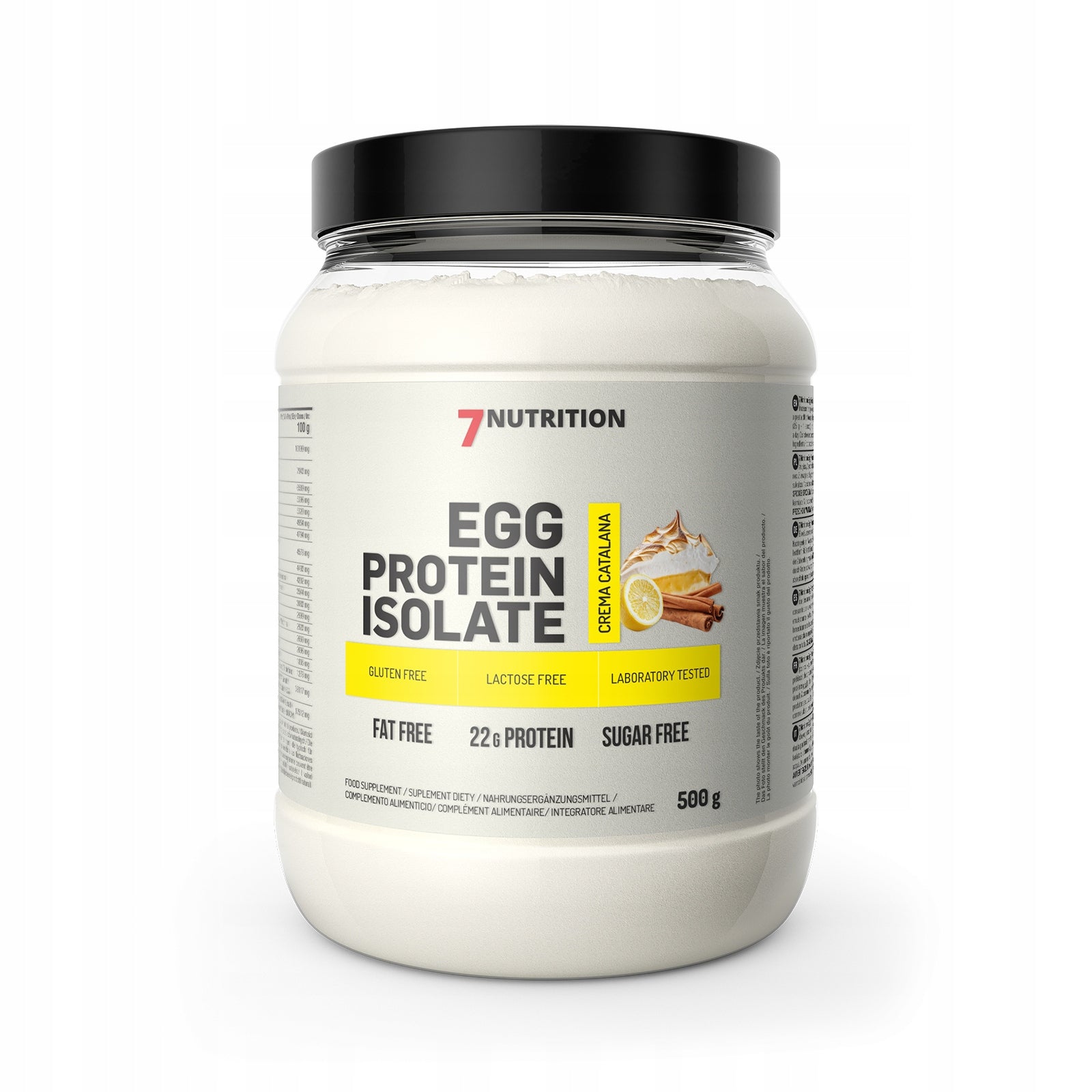 7Nutrition Egg Protein Isolate 500g Creme Catalana - egg white