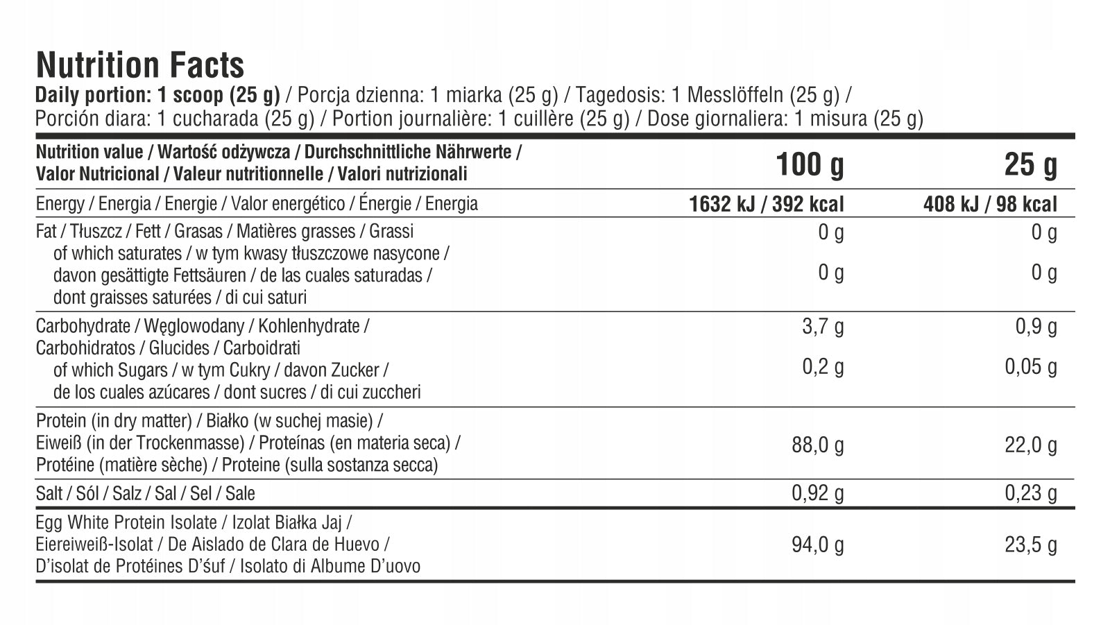 7Nutrition Egg Protein Isolate 500g - egg protein banoffee Expiration date at least six months from the date of purchase