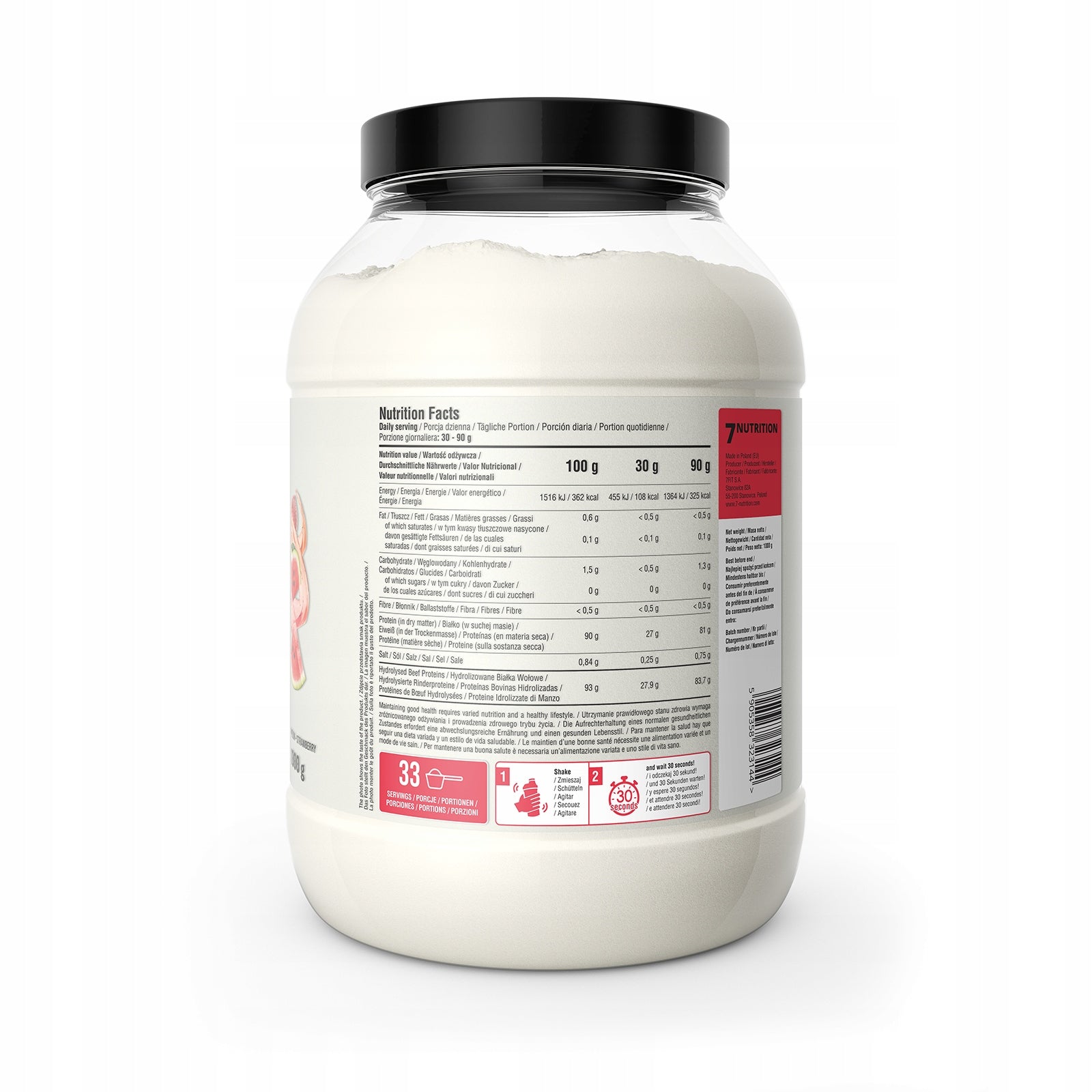 7Nutrition Protein Juice 1000 g Watermelon Strawbe Packaging status original