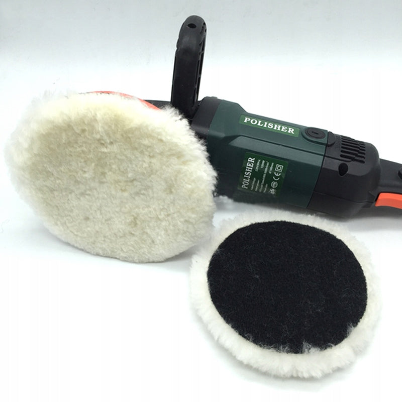 Poliravimo padas su „Velcro“, 125 mm, natūrali vilna