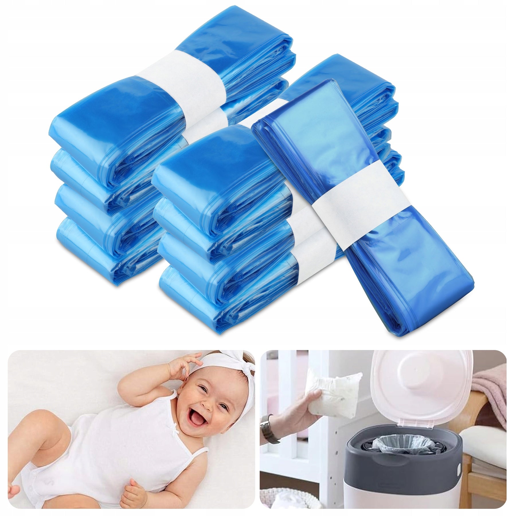 7m Replacement Cartridges for Diaper Basket - For Popular Bags 10 Pcs Manufacturer code 623846933648