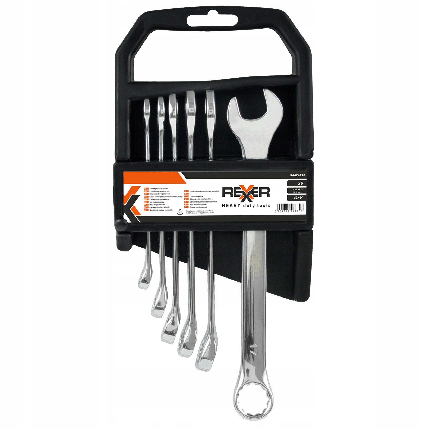 8-17 MM FLAT-EYE WRENCHES SET OF 6 Packaging status original