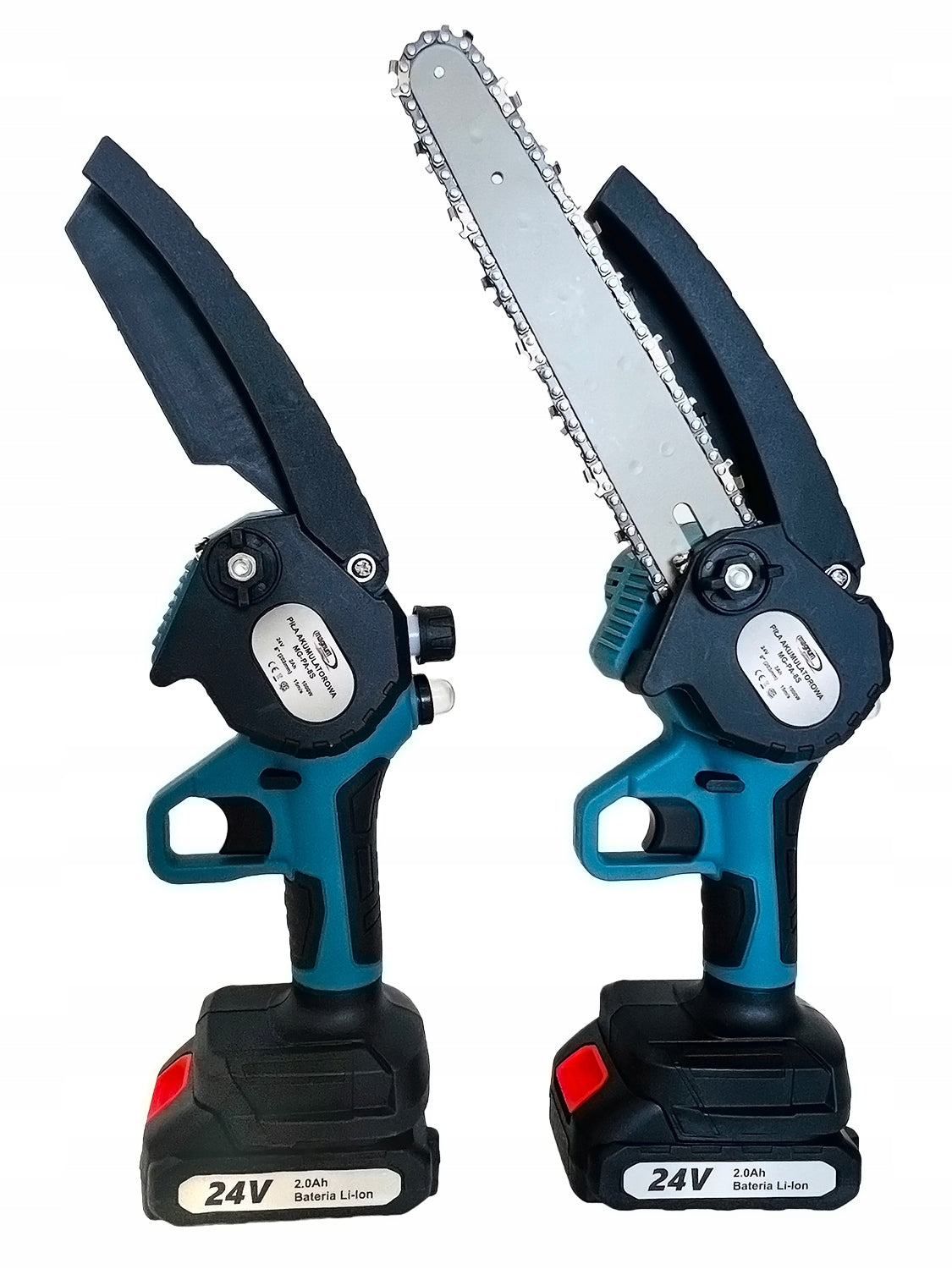 8” 2 x AKU 24V CORDLESS CHAINSAW BRANCH SAW + SUITCASE Chain manufacturer ETiME