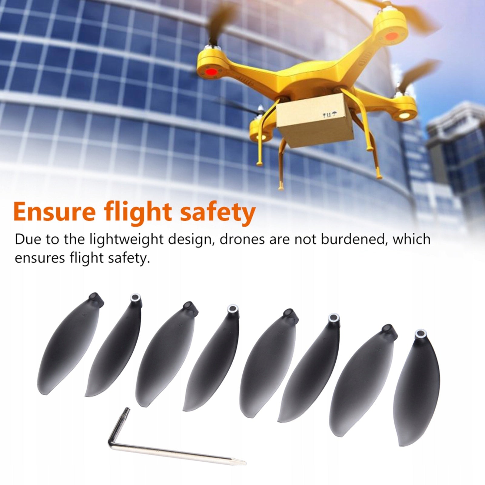 8 PCS SHOVEL PEN PROPELLERS FOR DRONE RC QUADCOPTER ACCESSORIES Brand no brand
