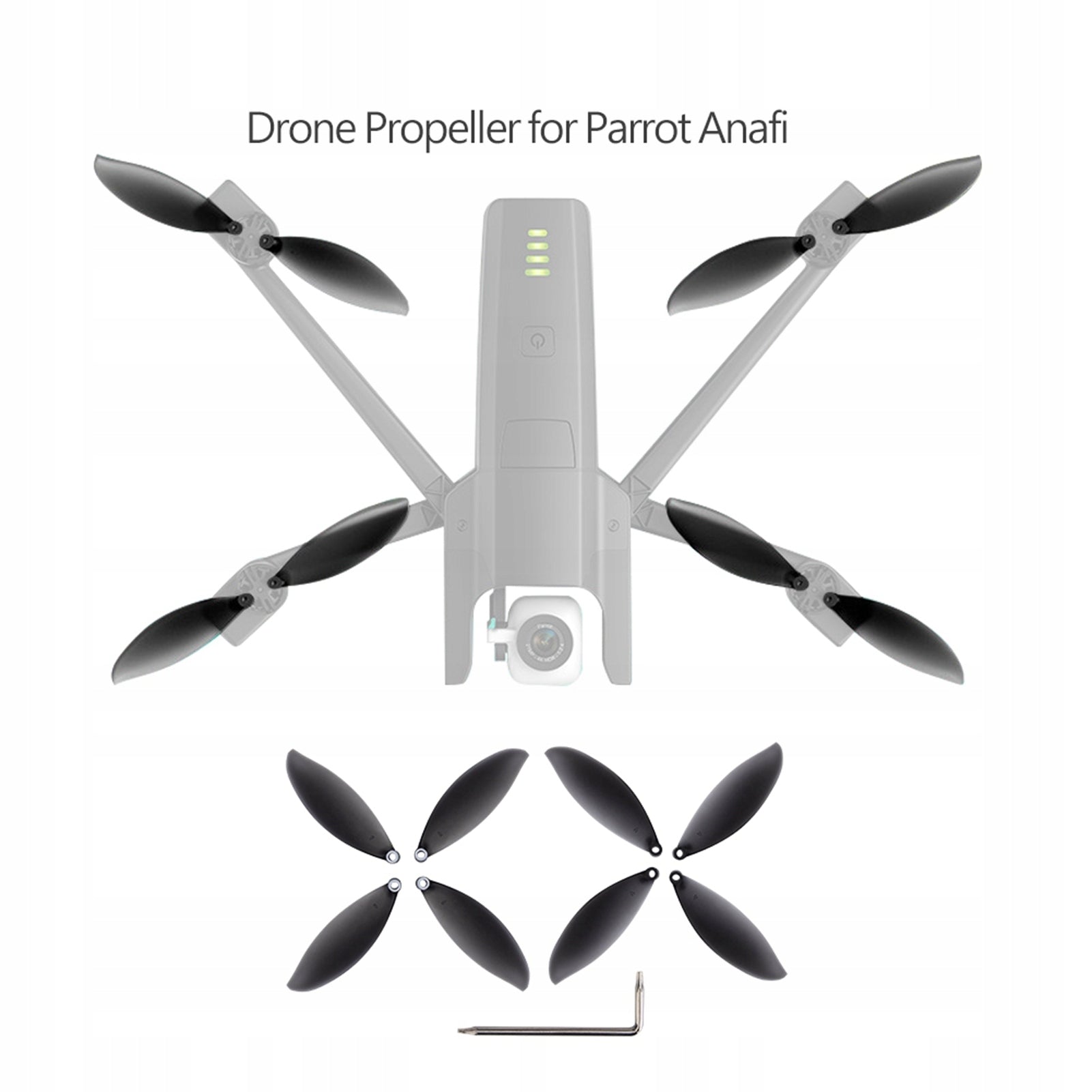 8 PCS SHOVEL PEN PROPELLERS FOR DRONE RC QUADCOPTER ACCESSORIES Packaging status original