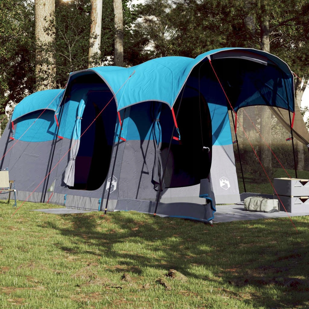 8-PERSON TUNNEL FAMILY TENT BLUE WATERPROOF Packaging status original