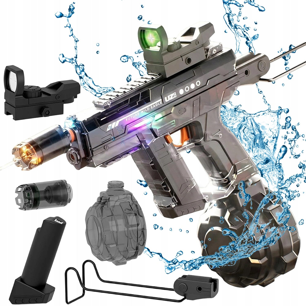 800ml Electric Water Gun Automatic Crack Range 9m With Sight
