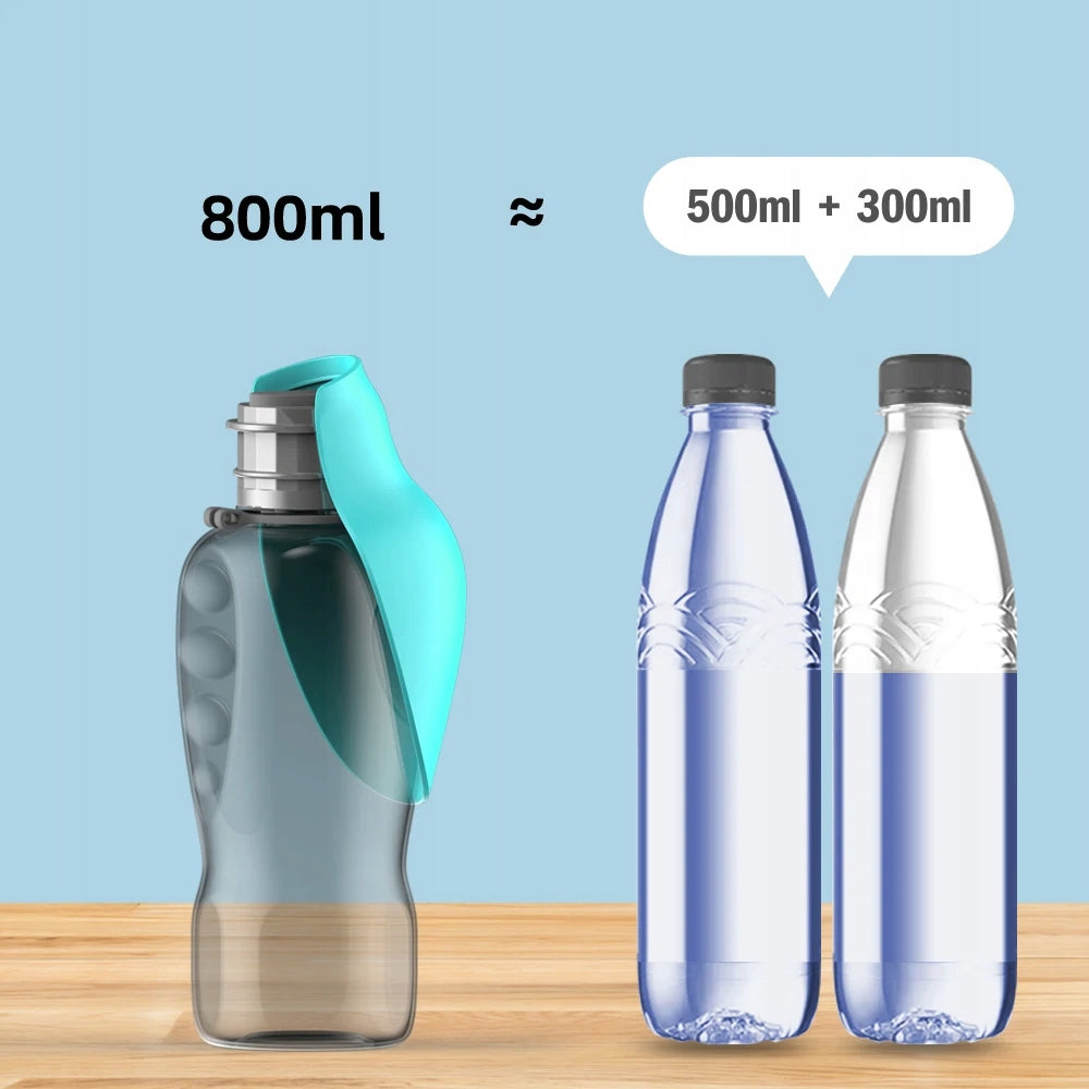 800ml Portable Dog Water Bottle For Large Pet Dogs Brand no brand