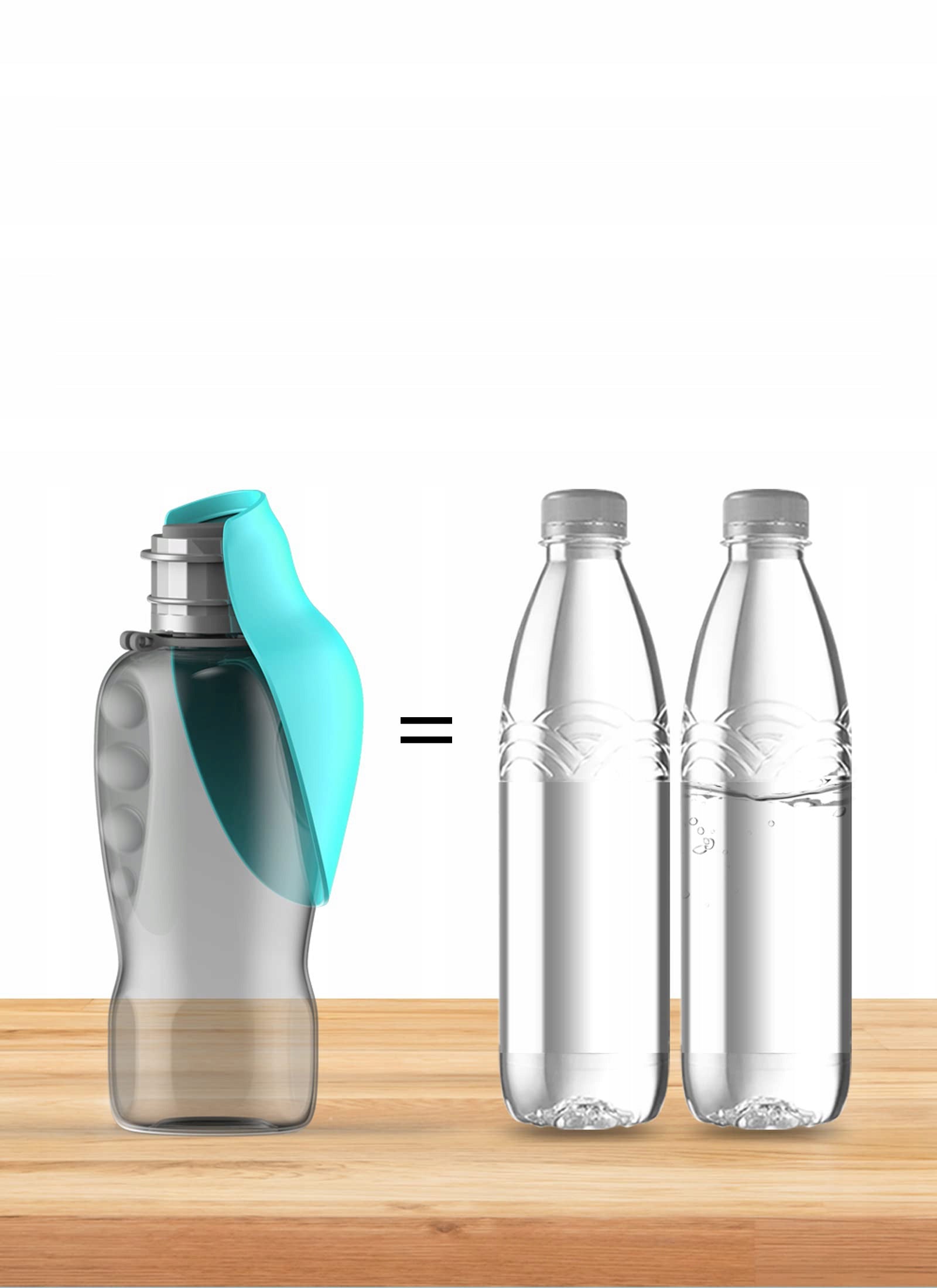 800ml Portable Dog Water Bottle for Large Domestic Dogs in Material made from a synthetic material
