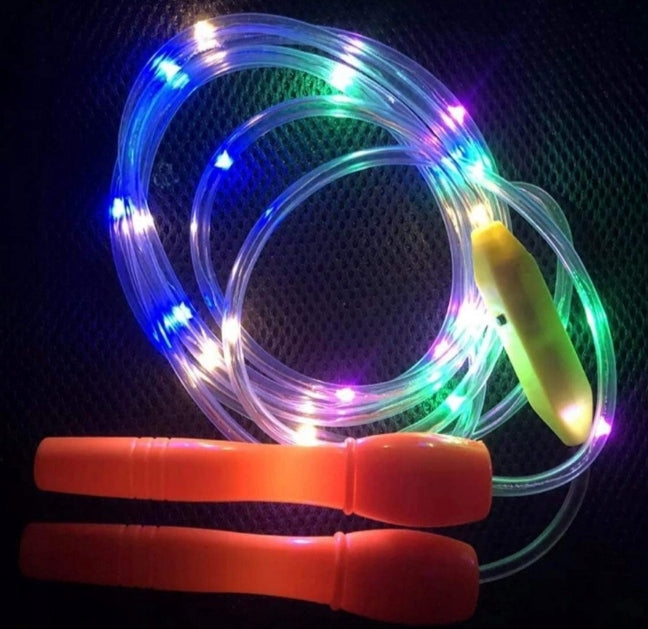 Vaikiška reguliuojama švytinti šokdynė su LED, 2,7 m, 3 režimai