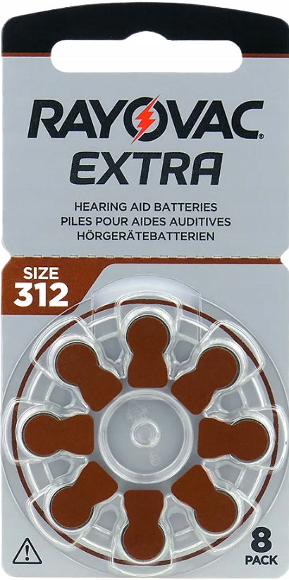80x BATTERIES FOR HEARING AIDS RAYOVAC 312 PR41 Packaging status original