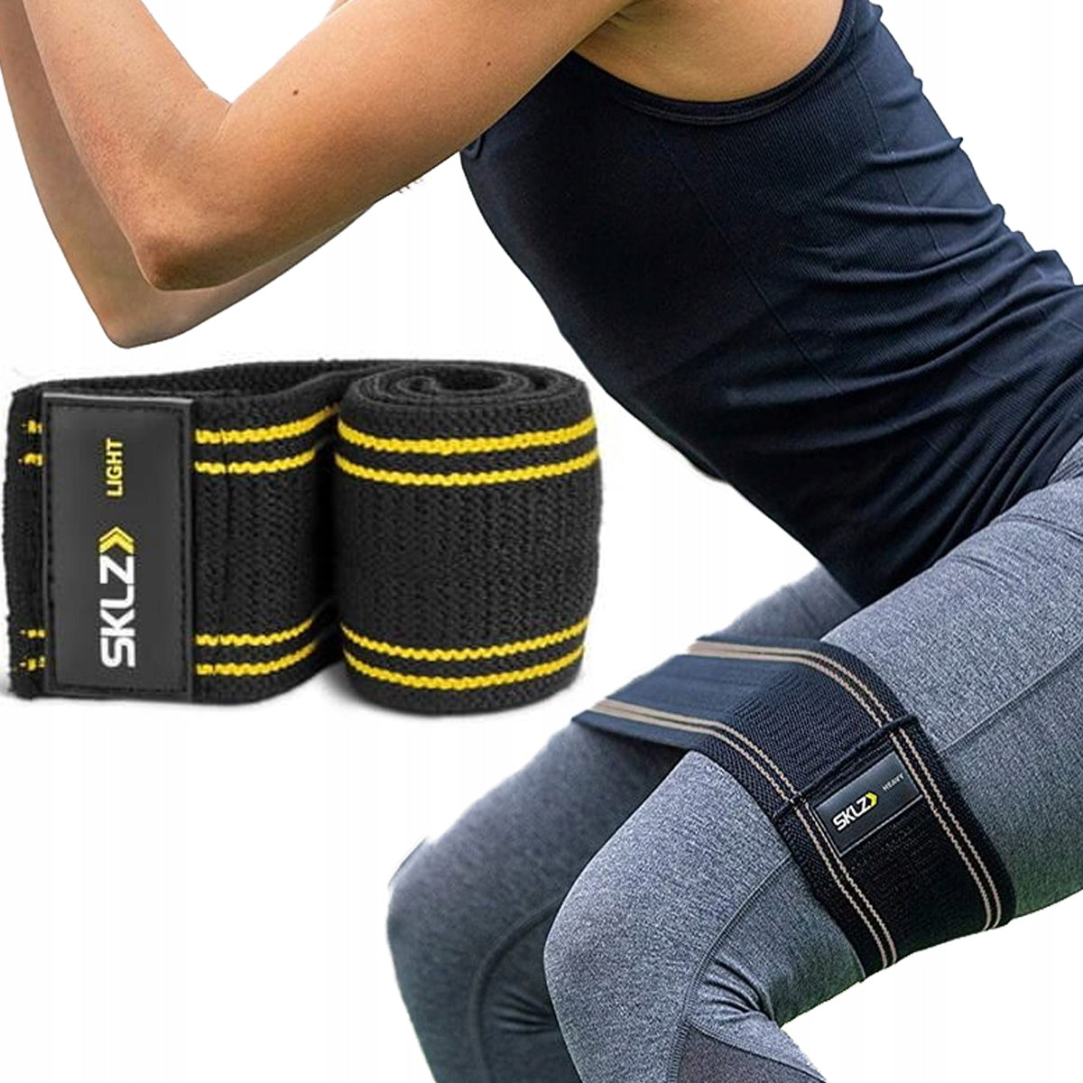 821 Sklz Rubber Resistance Band For Lower Muscle Exercise Resistance Light 13kg