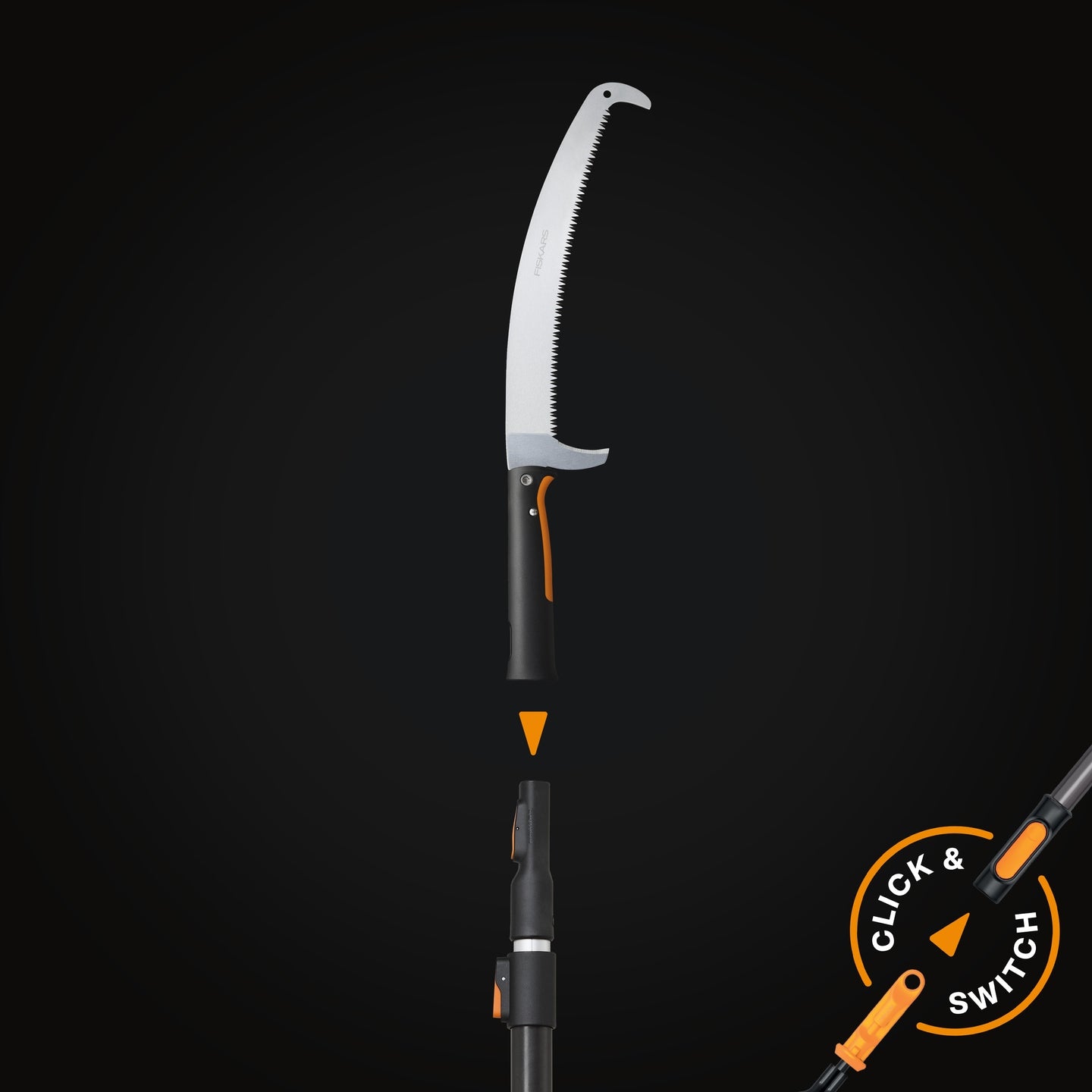 Rankinis pjūklas su šakų kabliu FISKARS OneClick 1080690
