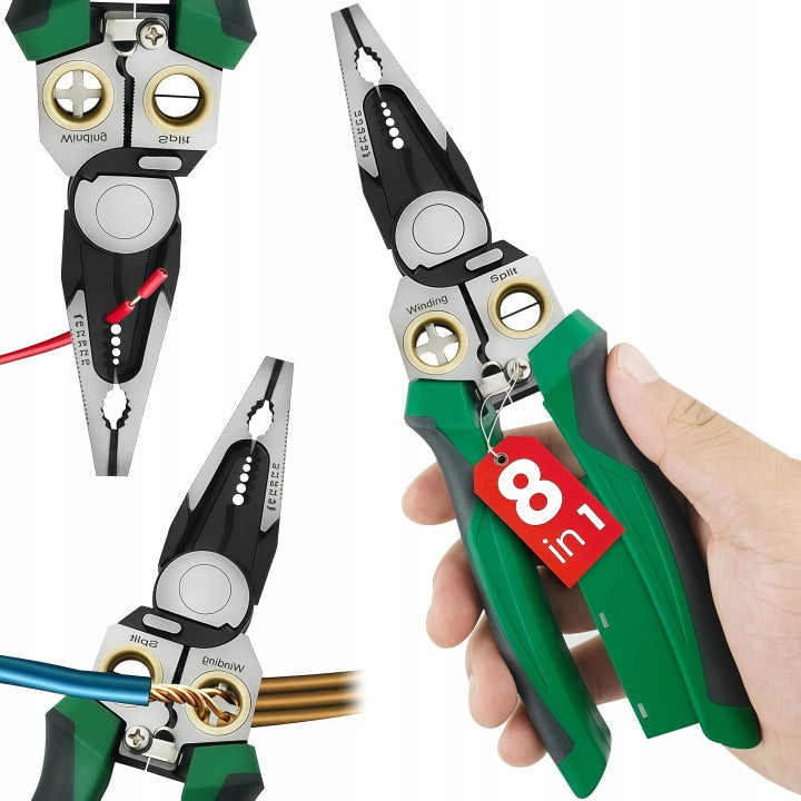 8IN1 MULTIFUNCTION PLIERS WITH VOLTAGE MEASUREMENT 22CM STEEL