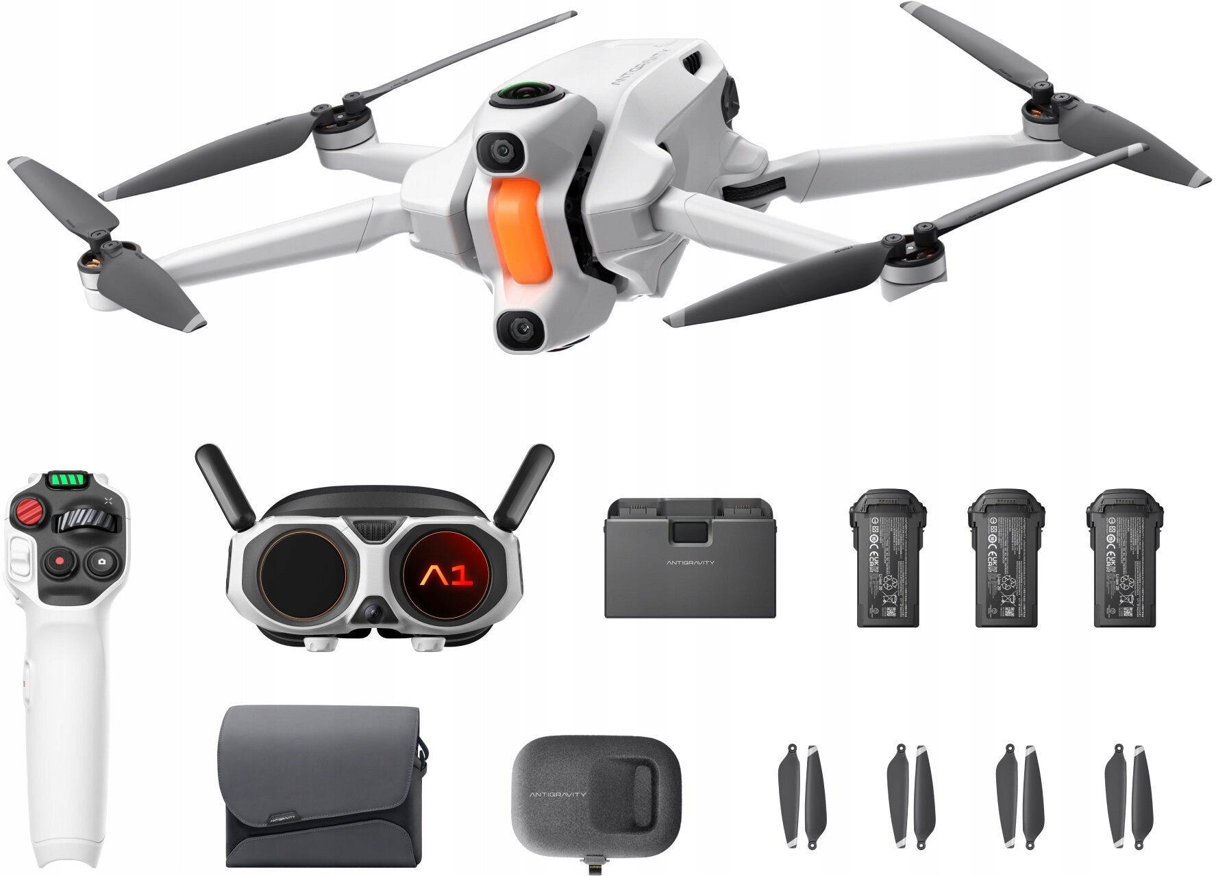 8K 360° Multicopters and Drones with Vision FPV Antigravity A1 Explorer Goggles