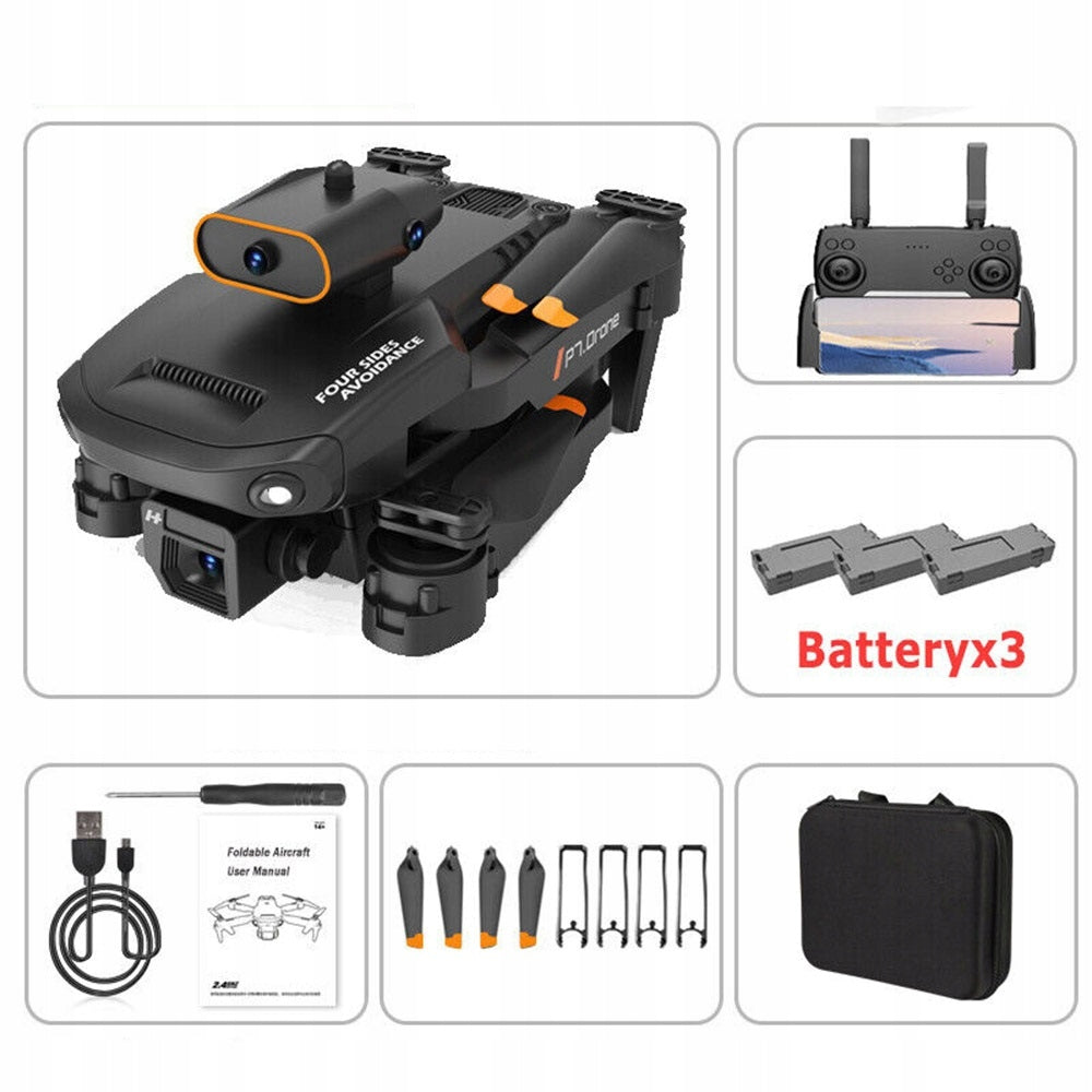 8K HD Dual Camera Drones, Quadcopter With Rotation/Tipping Function Flight control range 100 m