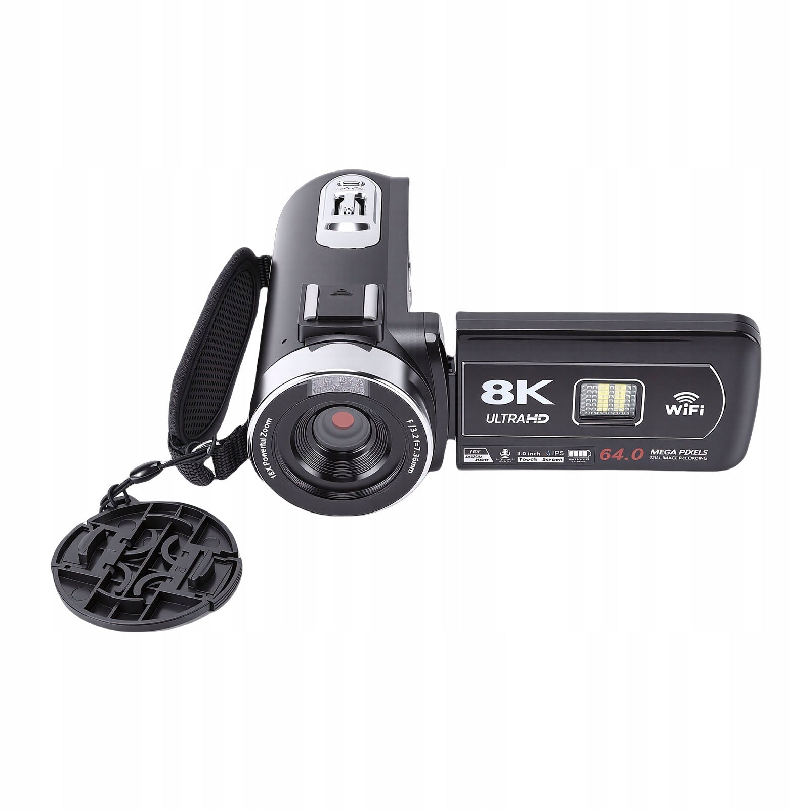 8K Video Camera 3 Inch Touch Screen 18x Digital Zoom R4