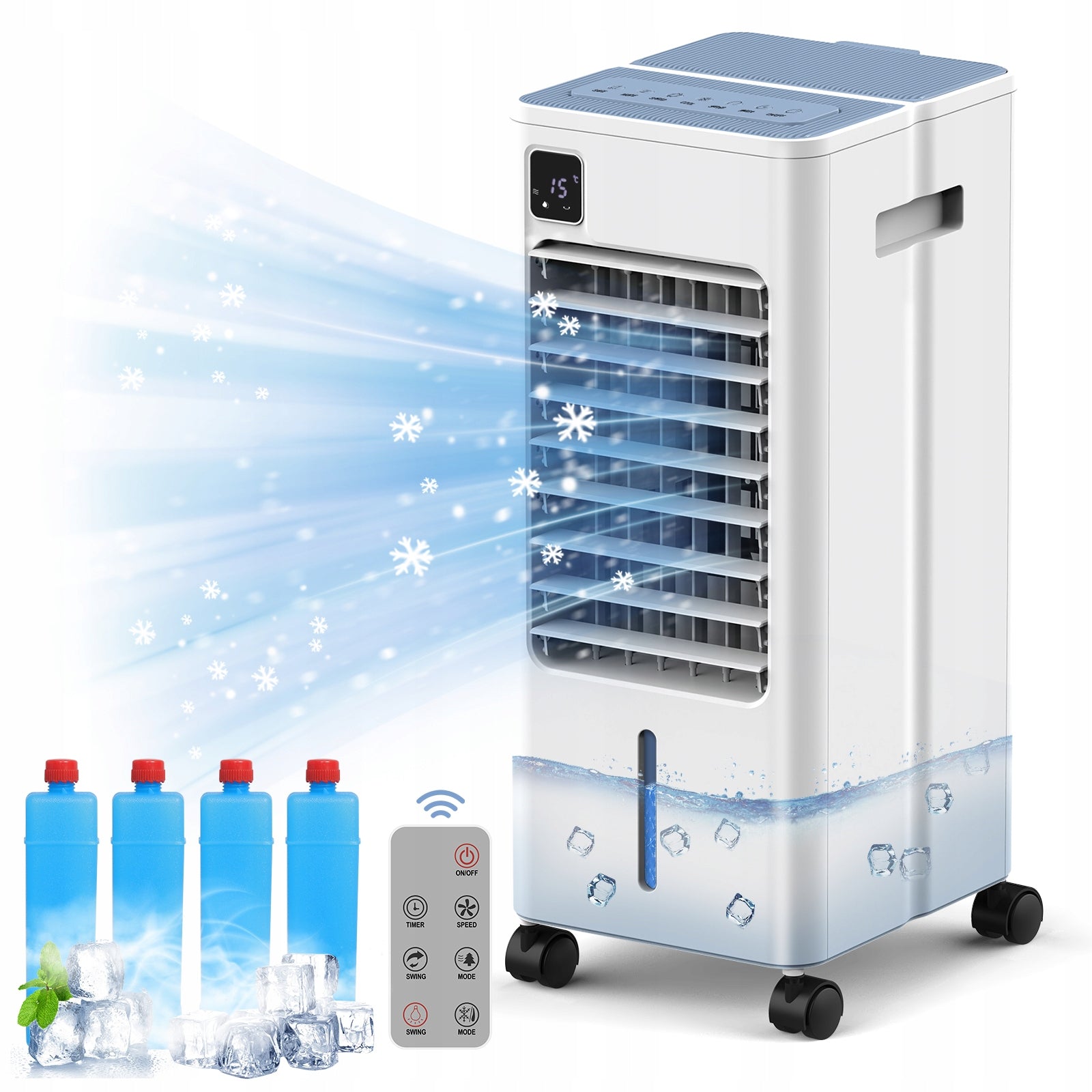 8L Air Conditioner Fan 3in1 Evaporative Air Cooler Remote Control
