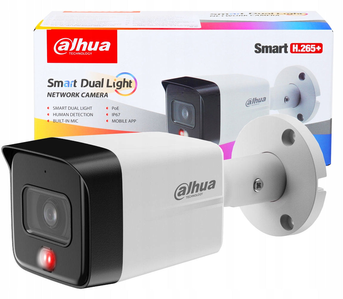 8MPx Dahua IPC-HFW1839TC-A-IL-0280B-S6 PoE Dual Light Tube IP Camera
