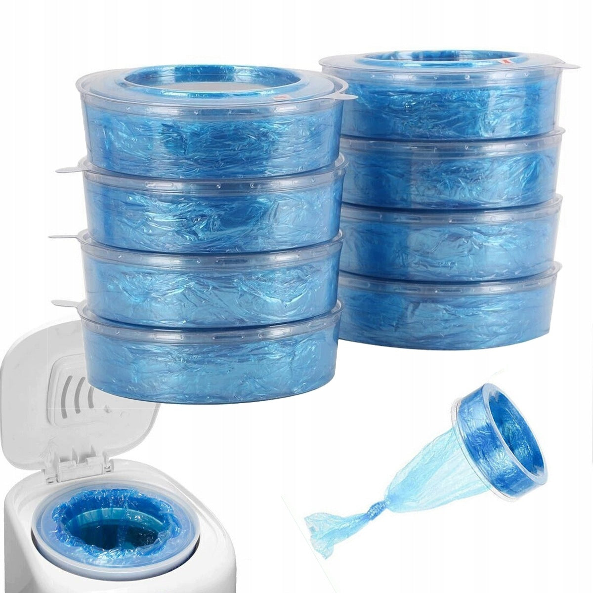 8PCS Basket Refill For ANGELCARE Refills Diaper Basket Bags 7,5M