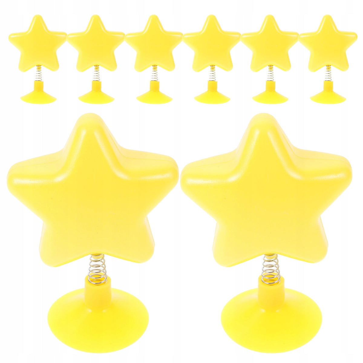8SZT DEKORACJE NA KASK ŻÓŁTE PVC ZABAWNE ELEMENTY