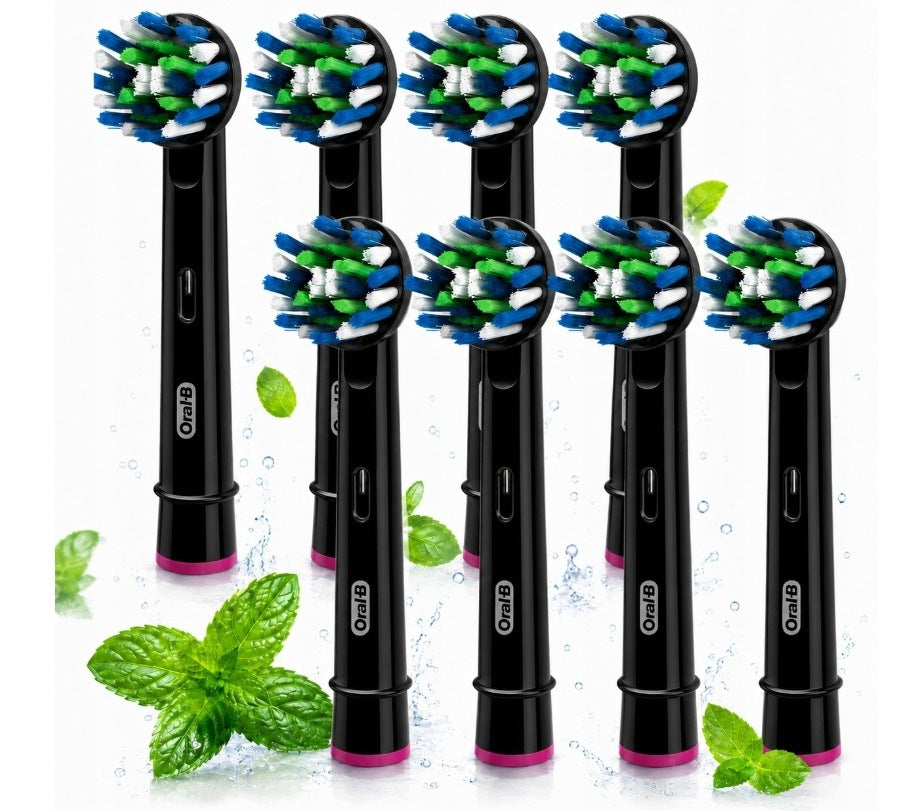 8XOriginal Braun Oral-B Cross Action Electric Toothbrush Tips Manufacturer code 5893