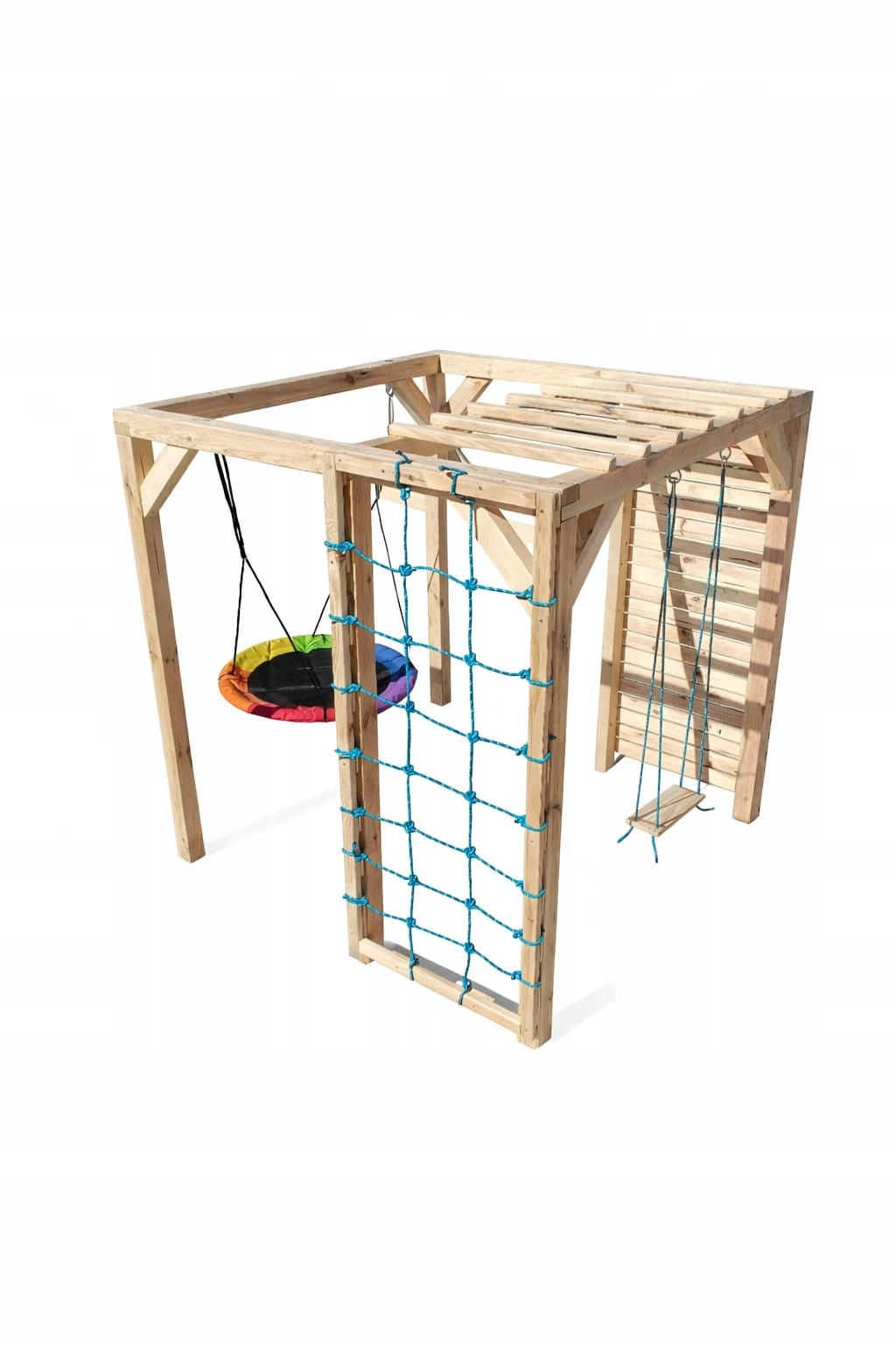 Medinė vaikų sūpynė Square Toys Monkey Grove Mini sodui