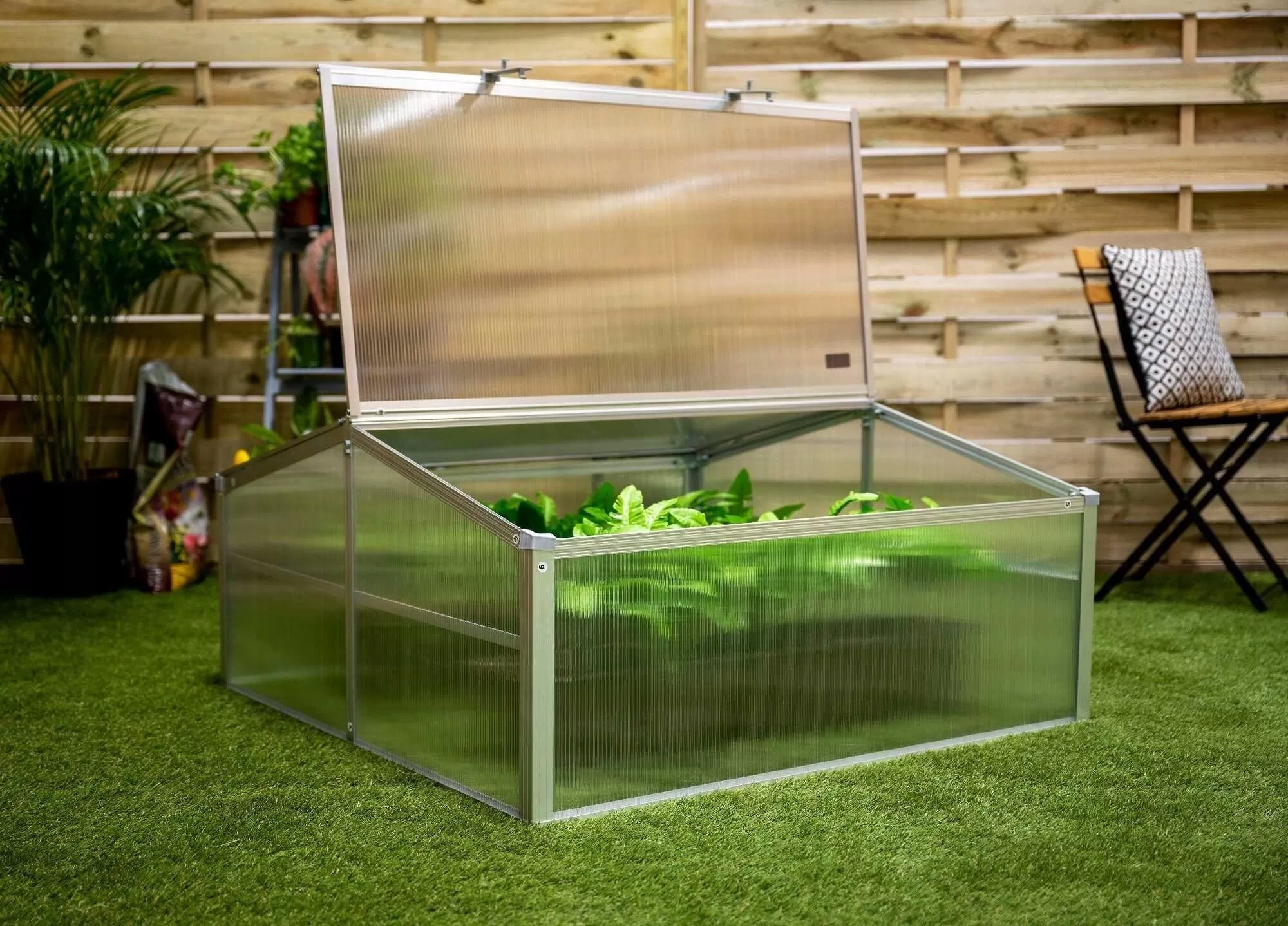 Šiltnamis daigams MINI GREENHOUSE 100 cm, polikarbonatas, dvipusis, MAGNOLIA IV