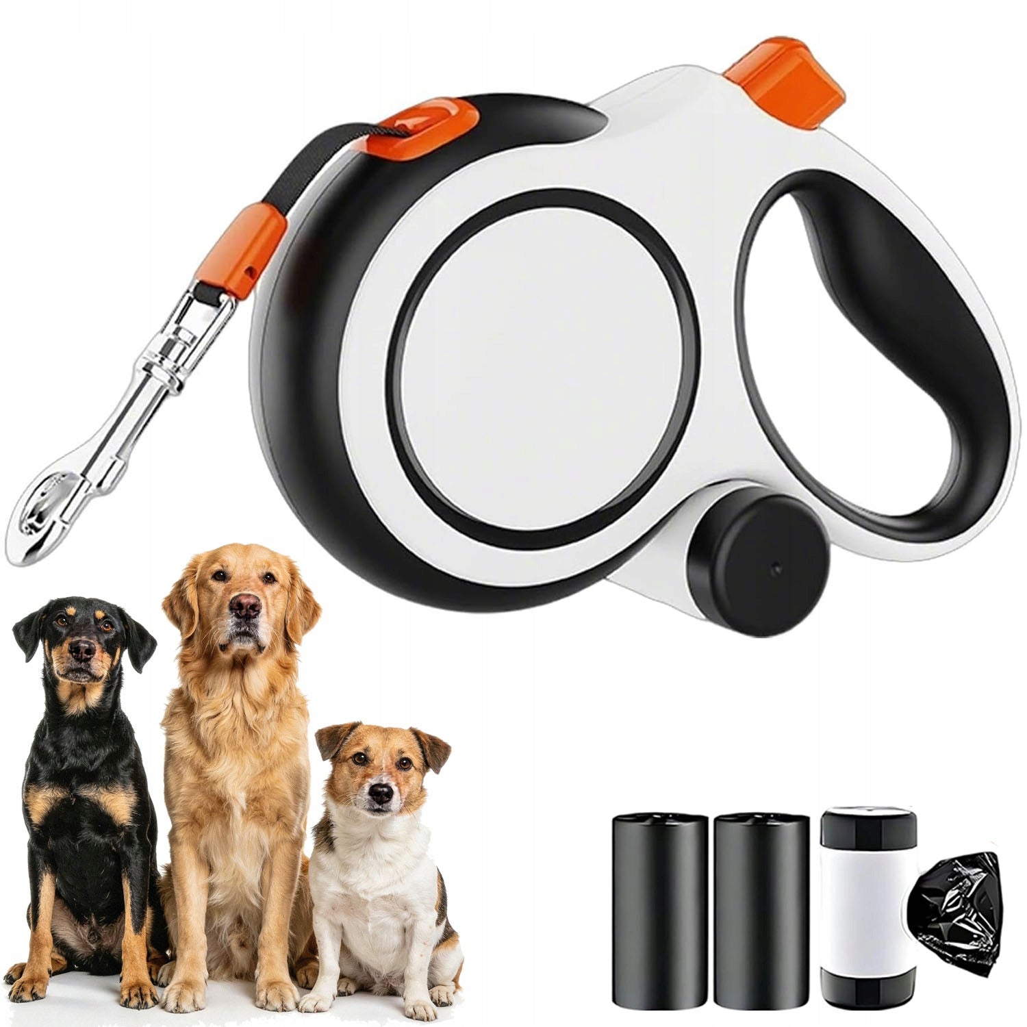 8m Automatic Lanyard For Medium Large Dogs With Lock And Dispenser