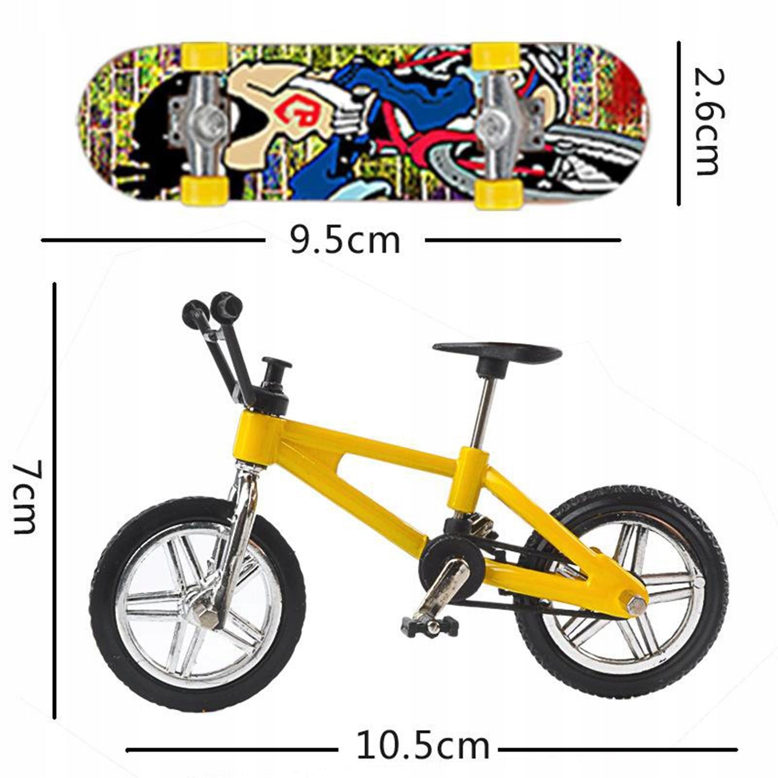8pcs Finger Toy Set: Miniature Skateboards, Bike, Mini Scooter, Swing Board Manufacturer code 14161036289