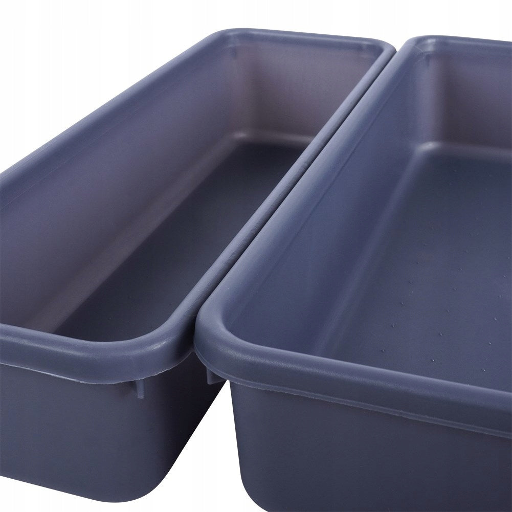 8x DRAWER ORGANIZER modular storage container graphite VILDE Number of pieces 8 pcs