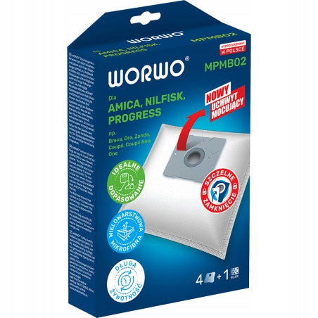8x MPM MOD-50 MOD-51 VACUUM CLEANER BAGS SET OF 8 PCS HIGH QUALITY Manufacturer code MPMB02