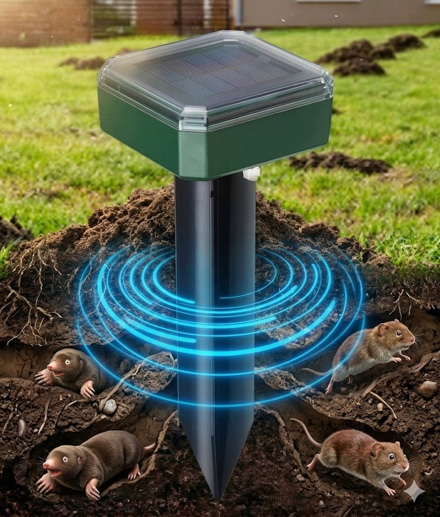 8x SOLAR DETERRENT FOR MOLES VOLES RODENTS STRONG GARDEN DETERRENT Manufacturer code ODSTRASZACZ KRETÓW SOLARNY OGRODOWY
