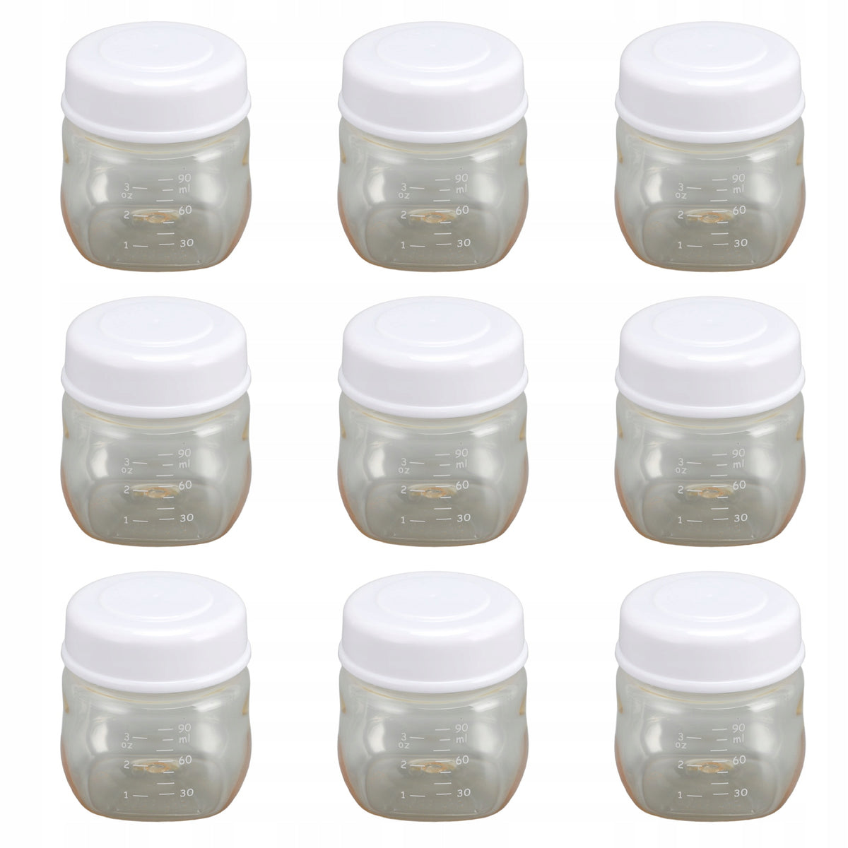 9 Pcs Milk Storage Bottles 5cm Width Neck Leak KS Medical device no