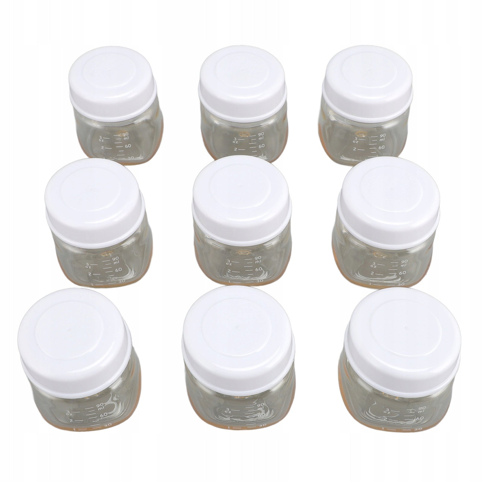 9 Pcs Milk Storage Bottles 5cm Width Neck Leak KS