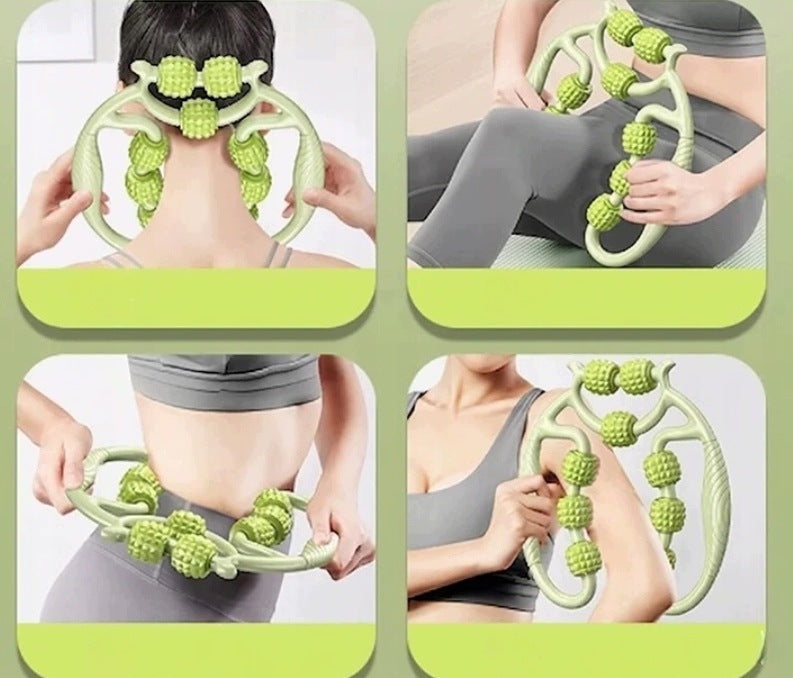 9-Roll Massager Set + Belts x2 Slimming Thighs Body Regeneration Manufacturer code pas roller