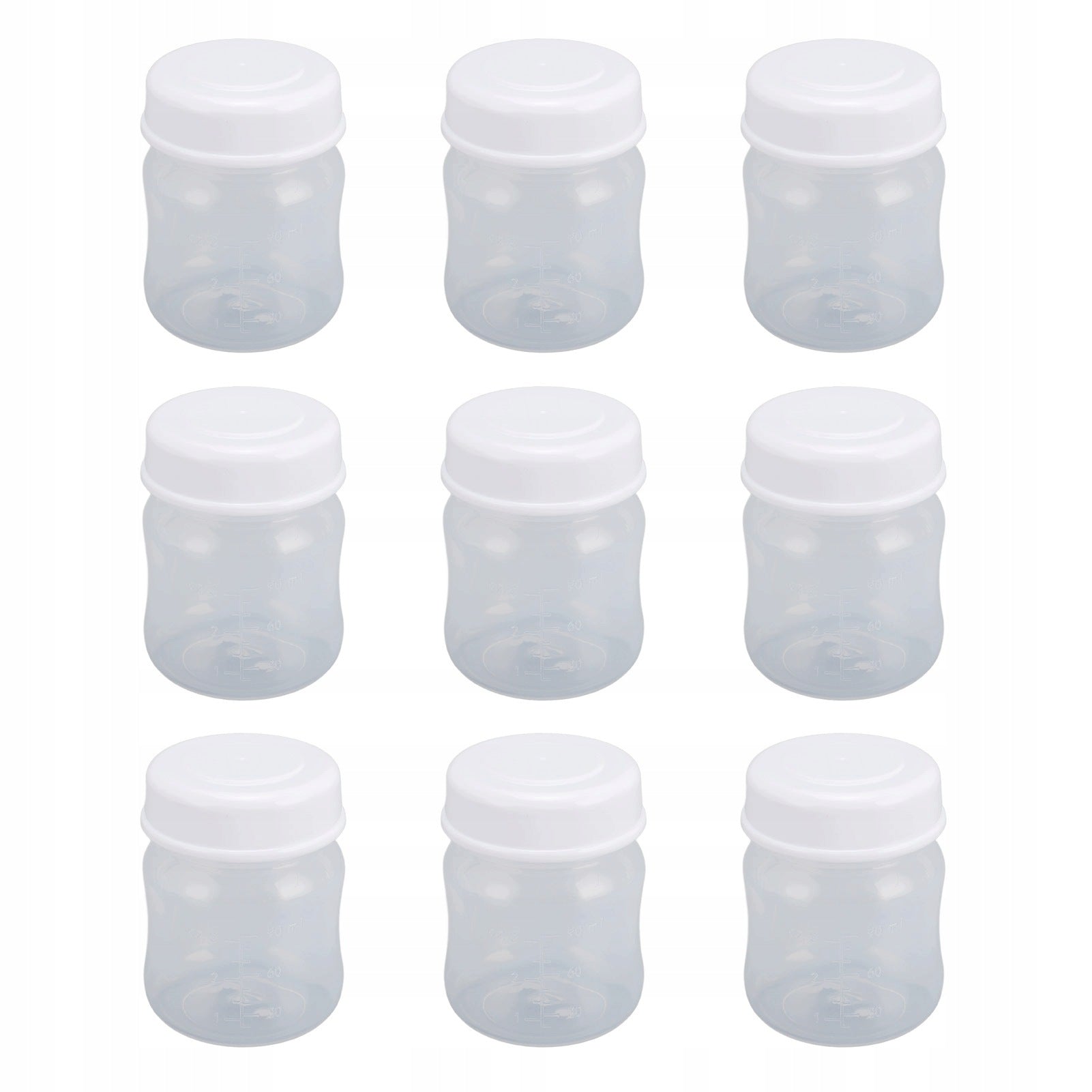 9 pcs 90ml Breast Milk Collection Bottle with Wide Neck GU