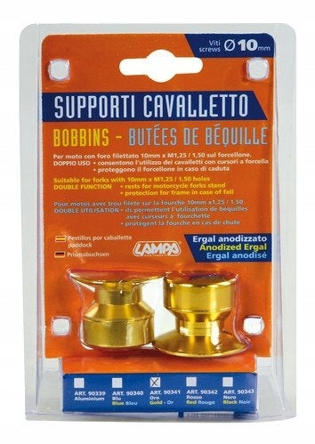 90341 Motorcycle stand roller set - 10 mm gold ()