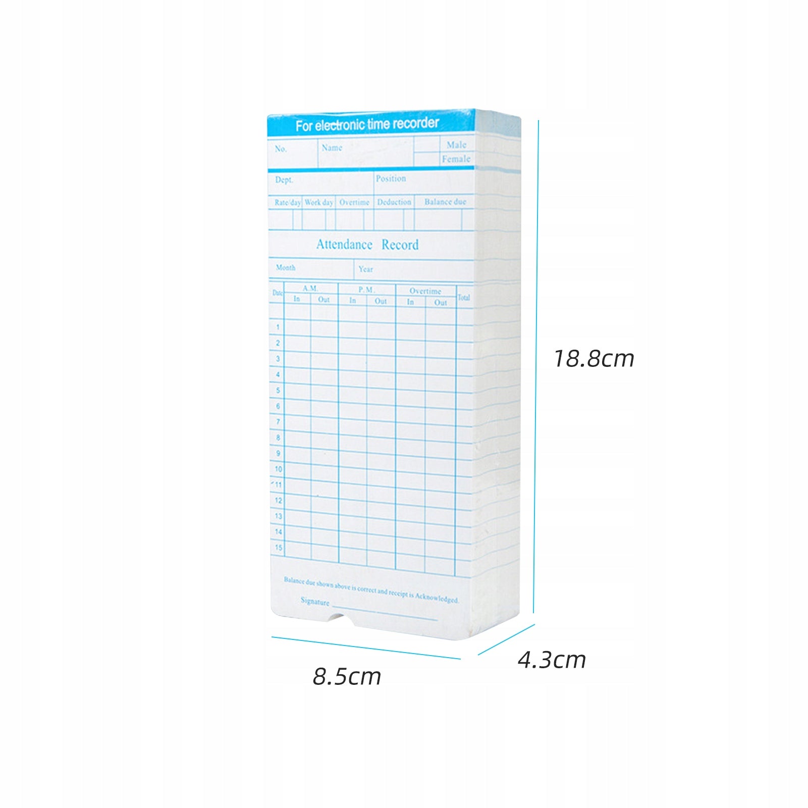 90PCS/ PACK TOMECARDS MONTHLY 2-LEDEN 18*8,4cm for JC Printing technology other