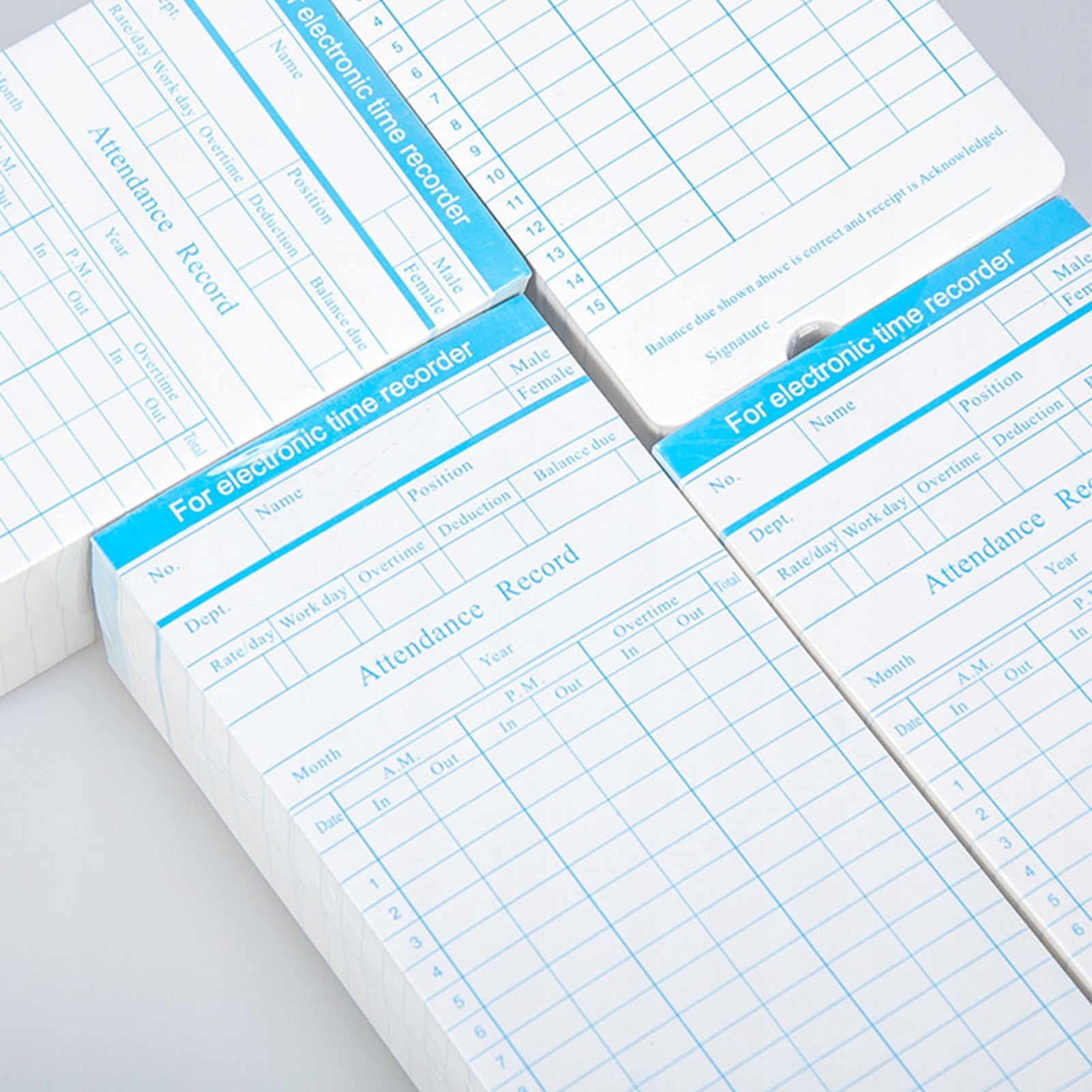 90PCS/ PACK TOMECARDS MONTHLY 2-LEDEN 18*8,4cm for LQ Printing technology other